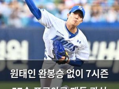 원태인 완봉승 없이 7시즌 57승 프로야구 팬들 관심 집중
